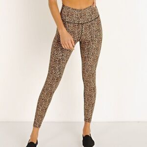 Varley Leopard High Waisted Leggings Athletic Activewear Animal Print Sz XS
